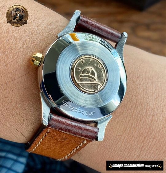 Omega Constellation Arrow Head Original Pie-Pan Cross Hair Dial Automatic Chronometer Cal.505 Swiss 14k Goldcap รูปที่ 8