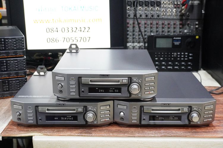 SONY MDS-S50 เครื่องเล่น อัดแผ่นเอ็มดี รองรับระบบ MDLP สวยนำเข้า ทำงานปกติ