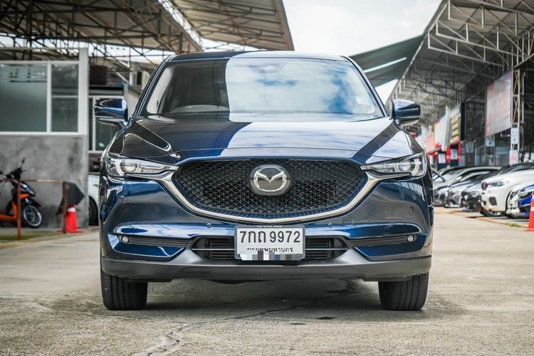 Mazda CX-5 2018 2.2 XD Utility-car ดีเซล ไม่ติดแก๊ส เกียร์อัตโนมัติ น้ำเงิน