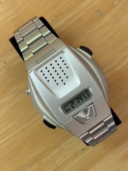 SEIKO SBJS001 Silver Voice digital Hard Rex Bracelet type Men's Watch รูปที่ 6