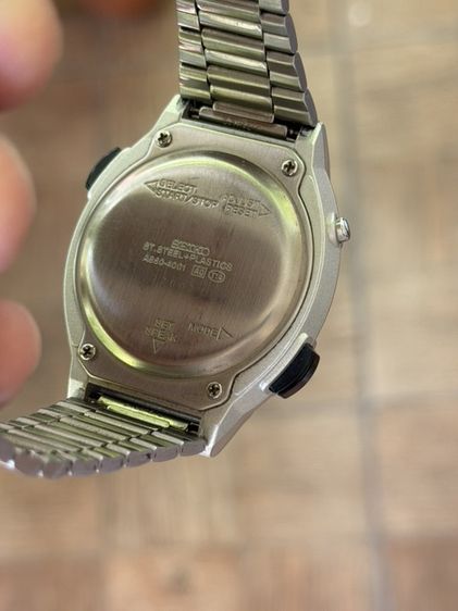 SEIKO SBJS001 Silver Voice digital Hard Rex Bracelet type Men's Watch รูปที่ 14
