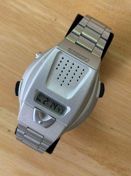 SEIKO SBJS001 Silver Voice digital Hard Rex Bracelet type Men's Watch รูปที่ 5