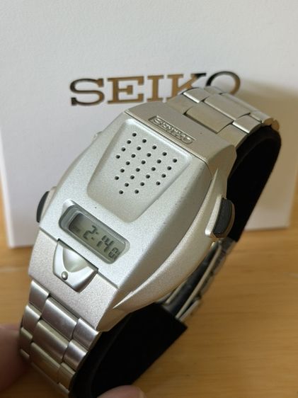 สแตนเลส เงิน SEIKO SBJS001 Silver Voice digital Hard Rex Bracelet type Men's Watch