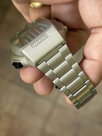 SEIKO SBJS001 Silver Voice digital Hard Rex Bracelet type Men's Watch รูปที่ 12