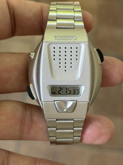 SEIKO SBJS001 Silver Voice digital Hard Rex Bracelet type Men's Watch รูปที่ 8