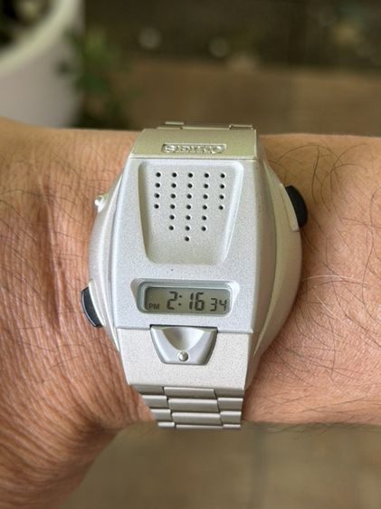 SEIKO SBJS001 Silver Voice digital Hard Rex Bracelet type Men's Watch รูปที่ 15