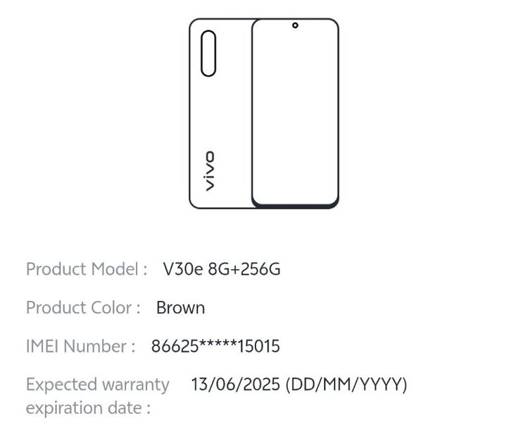 Vivo V30e 5G 256GB รูปที่ 2