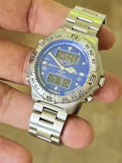 ELGIN Aero Gear Stealth 1864 Watch Timepiece Multi Function Analog Digital รูปที่ 10