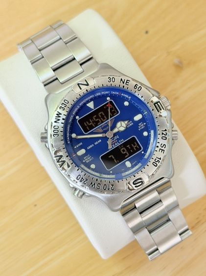 ELGIN Aero Gear Stealth 1864 Watch Timepiece Multi Function Analog Digital รูปที่ 7