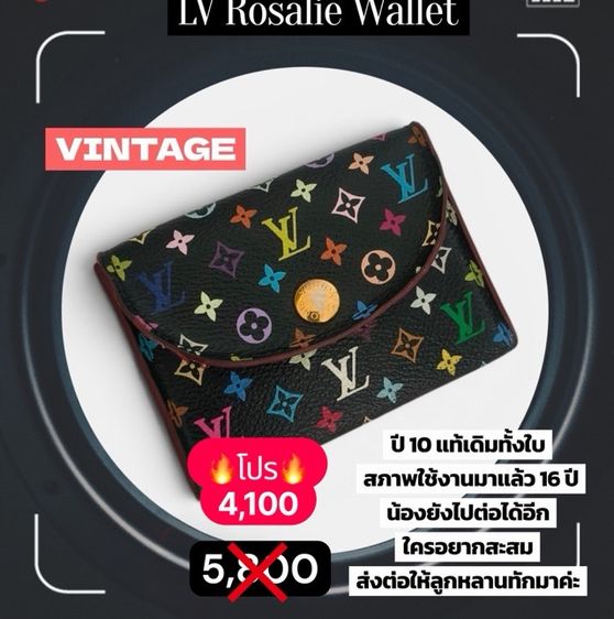 LV Rosalie Wallet Multicolor