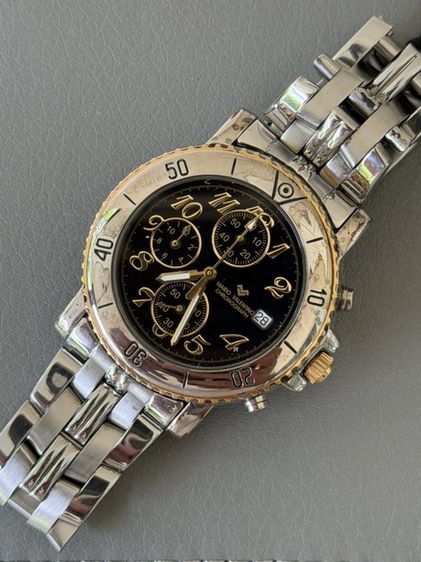 อื่นๆ ดำ MARIO VALENTINO Chronograph Men’s Watch Black Gold Dial MV 892