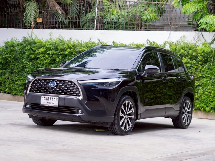 Toyota Corolla Cross 2020 1.8 Hybrid Premium Safety Utility-car ไฮบริด ไม่ติดแก๊ส เกียร์อัตโนมัติ ดำ รูปที่ 3