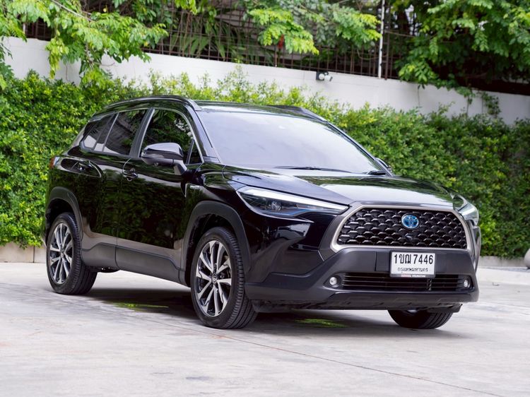 รถ Toyota Corolla Cross 1.8 Hybrid Premium Safety สี ดำ