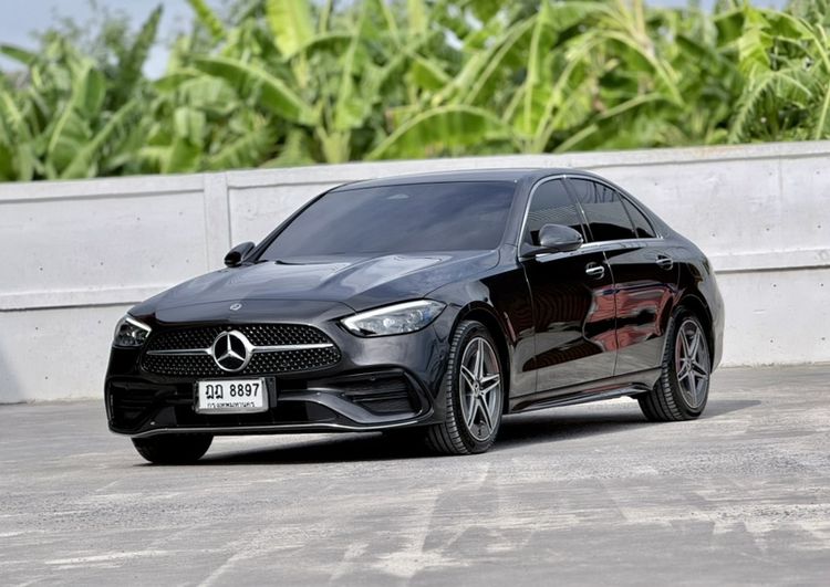 Mercedes-Benz C-Class 2023 C350 Sedan ปลั๊กอินไฮบริด (PHEV) ไม่ติดแก๊ส เกียร์อัตโนมัติ ดำ รูปที่ 3