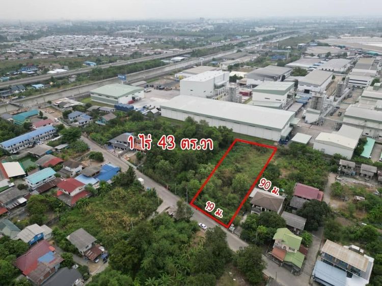 L893 ขายที่ดิน 443 ตรว ผังสีม่วง ใกล้นิคมอุตสาหกรรมบางกะดี บางพูน ปทุมธานี