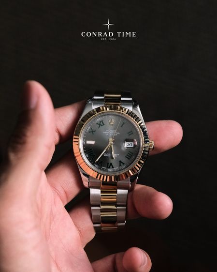 Rolex Datejust ll 116333 Grey Wimbledon Dial Two-Tone Oyster 2014 41mm. Fullset  รูปที่ 3