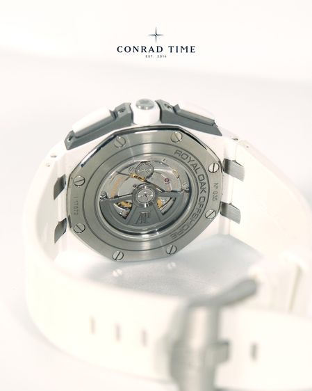 AP. Royal Oak Offshore 26402CB.OOA010CA01 White Dial White Rubber Strap 2014 44mm. Fullset  รูปที่ 16