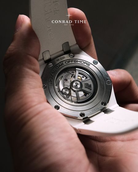 AP. Royal Oak Offshore 26402CB.OOA010CA01 White Dial White Rubber Strap 2014 44mm. Fullset  รูปที่ 4