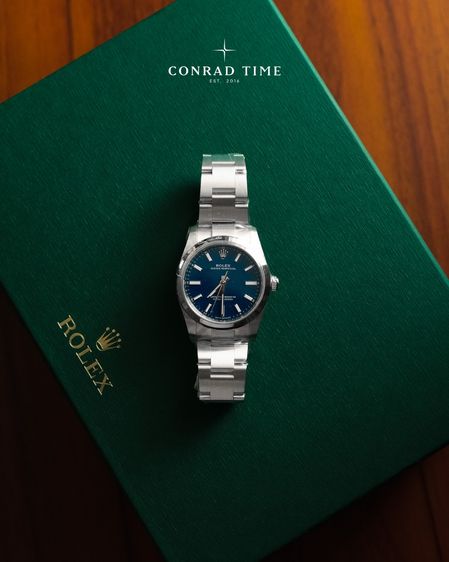 New Rolex Oyster Perpetual 124200 Blue Dial Oyster Steel 2026 34mm. Fullset 