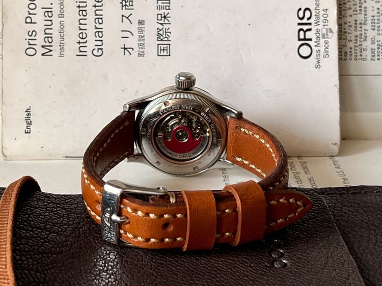Oris Big Crown วันที่ก้ามปู ผู้หญิง 28มม รูปที่ 7