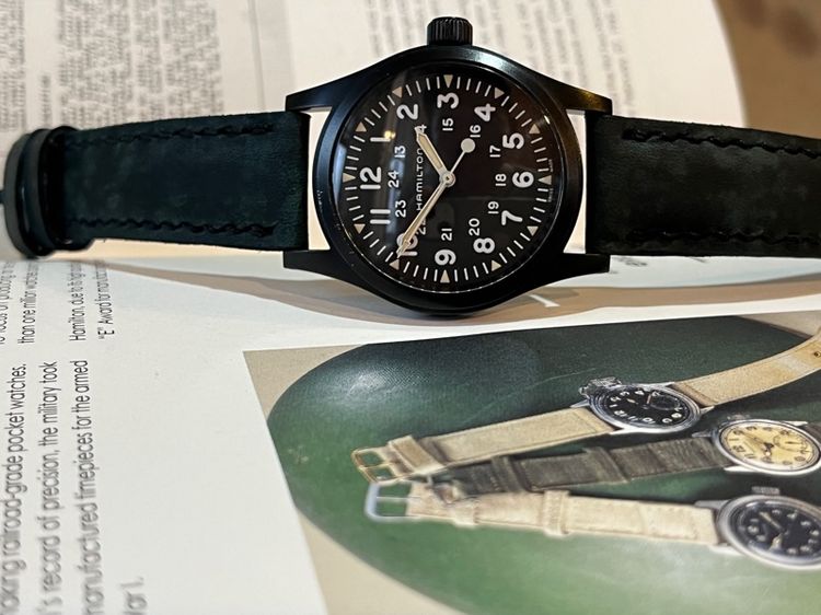 รับเทรด Hamilton Khaki Field Machanical สายใหม่ 2เส้น กล่องใบครบ รูปที่ 15