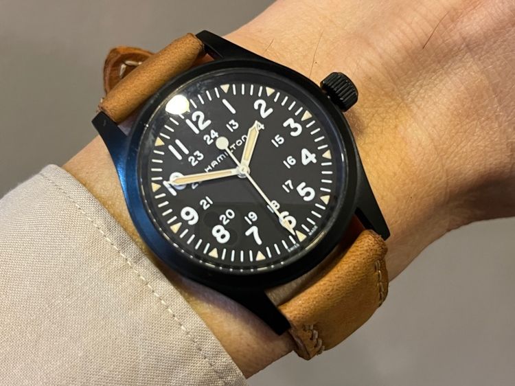 รับเทรด Hamilton Khaki Field Machanical สายใหม่ 2เส้น กล่องใบครบ รูปที่ 5