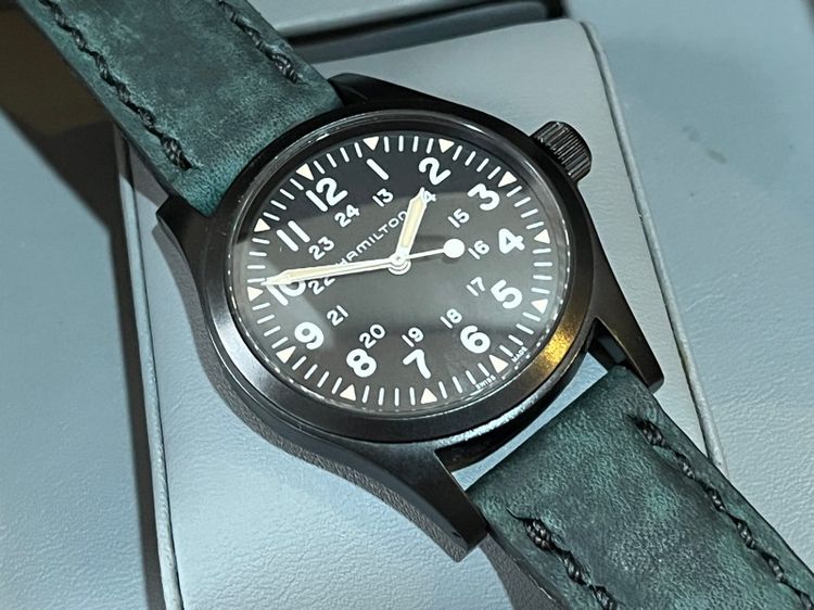 รับเทรด Hamilton Khaki Field Machanical สายใหม่ 2เส้น กล่องใบครบ รูปที่ 11