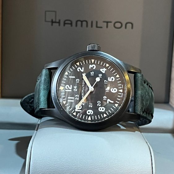 รับเทรด Hamilton Khaki Field Machanical สายใหม่ 2เส้น กล่องใบครบ รูปที่ 10
