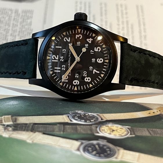 รับเทรด Hamilton Khaki Field Machanical สายใหม่ 2เส้น กล่องใบครบ รูปที่ 16