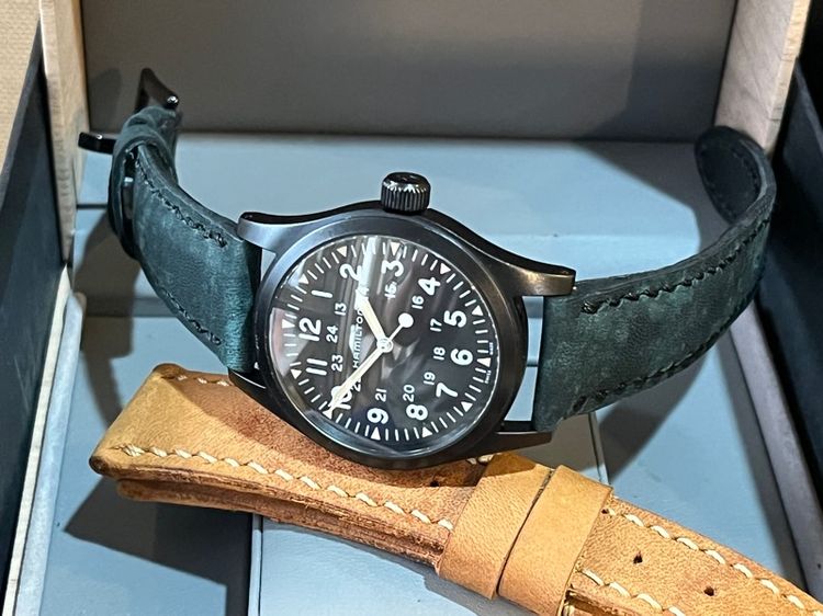 รับเทรด Hamilton Khaki Field Machanical สายใหม่ 2เส้น กล่องใบครบ รูปที่ 12