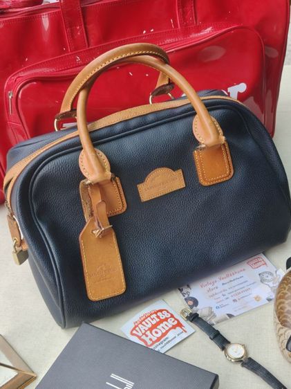 อื่นๆ หนังแท้ ไม่ระบุ อื่นๆ 💼🇫🇷VINTAGE LA MALLE BERNARD PARIS Black Leather Boston Speedy Bag - Made in France แท้