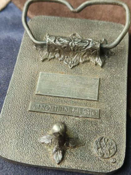 🔥🎸Vintage 1970s Gibson Les Paul Belt Buckle ©Norlin Music Guitars of Quality Rare Collectible รูปที่ 4