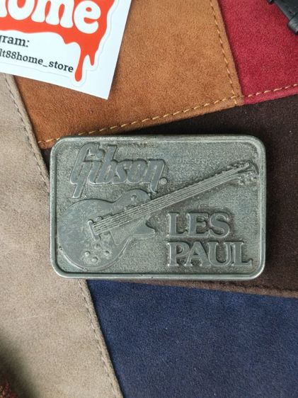 🔥🎸Vintage 1970s Gibson Les Paul Belt Buckle ©Norlin Music Guitars of Quality Rare Collectible รูปที่ 2