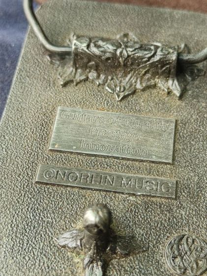 🔥🎸Vintage 1970s Gibson Les Paul Belt Buckle ©Norlin Music Guitars of Quality Rare Collectible รูปที่ 5