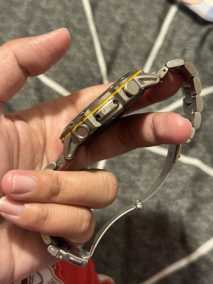 สแตนเลส เงิน นาฬิกา cat smart watch