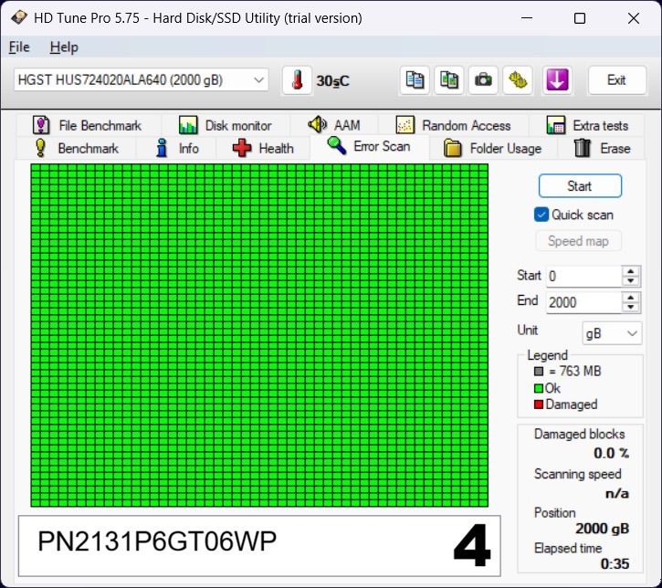 HDD 2TB HGST Ultrastar 7200RPM เกรด Enterprise  รูปที่ 8