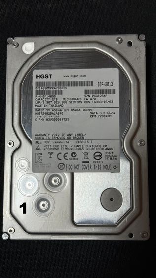 HDD 2TB HGST Ultrastar 7200RPM เกรด Enterprise  รูปที่ 13