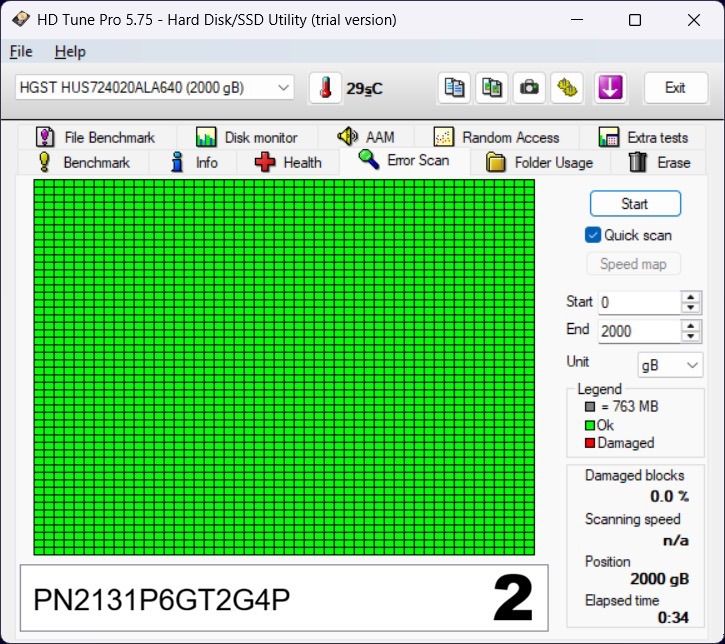 HDD 2TB HGST Ultrastar 7200RPM เกรด Enterprise  รูปที่ 4