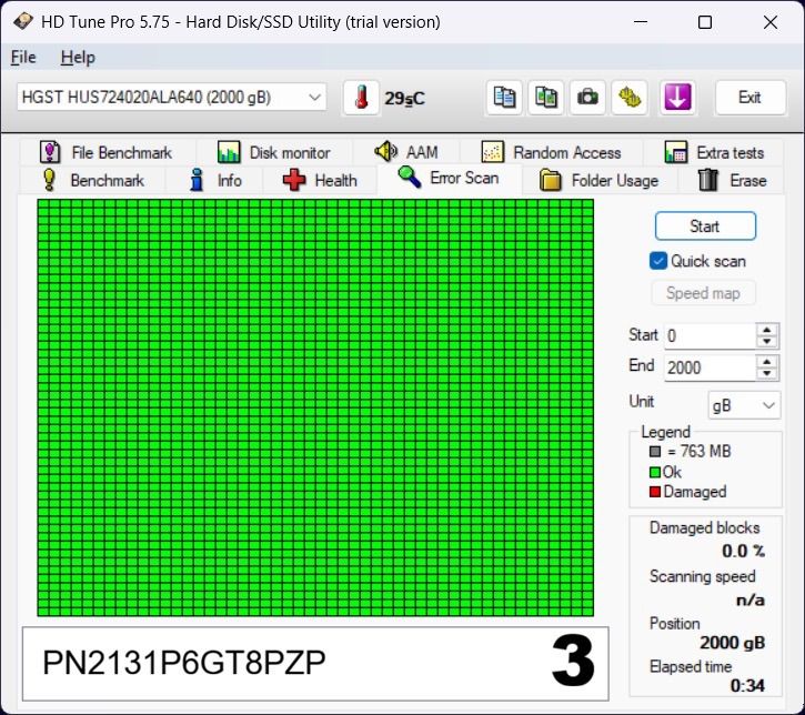HDD 2TB HGST Ultrastar 7200RPM เกรด Enterprise  รูปที่ 6