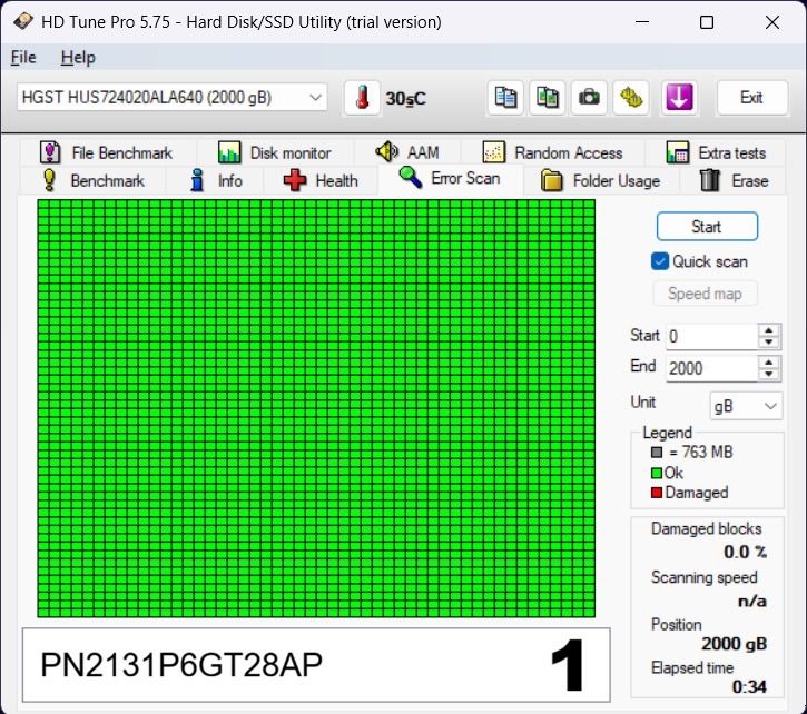 HDD 2TB HGST Ultrastar 7200RPM เกรด Enterprise  รูปที่ 2