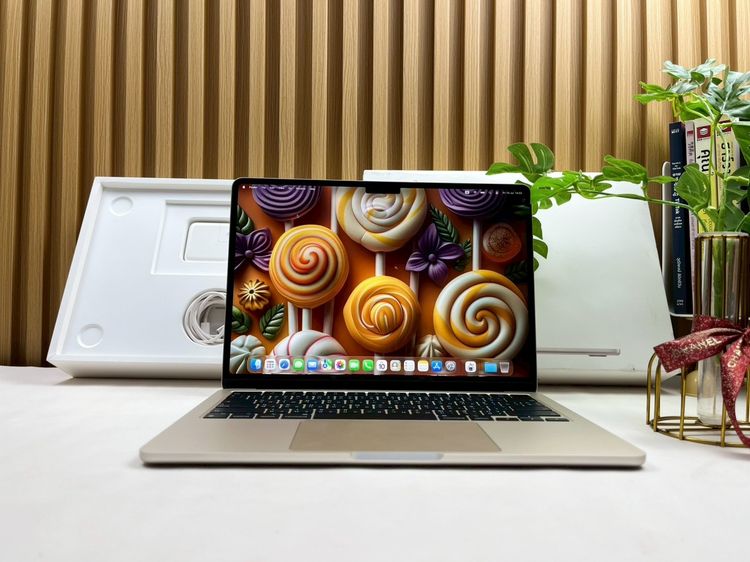 Apple ไม่ใช่ 16 กิกะไบต์ แมค โอเอส อื่นๆ MacBook Air 13-inch M2 2022 Ram16GB SSD256GB Starlight