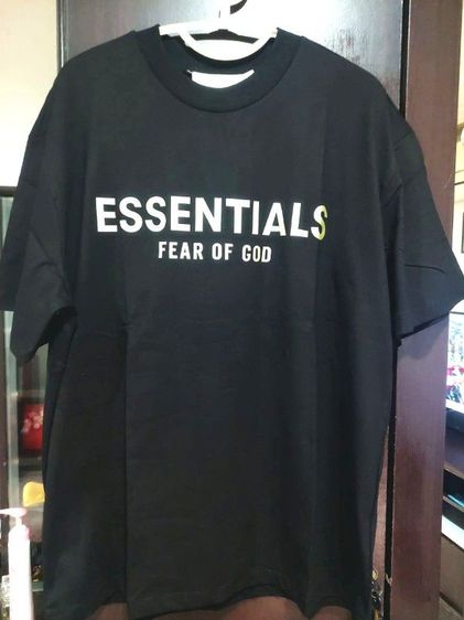 เสื้อยืด อก 46 สกรีนนูนสีทองอ่อน