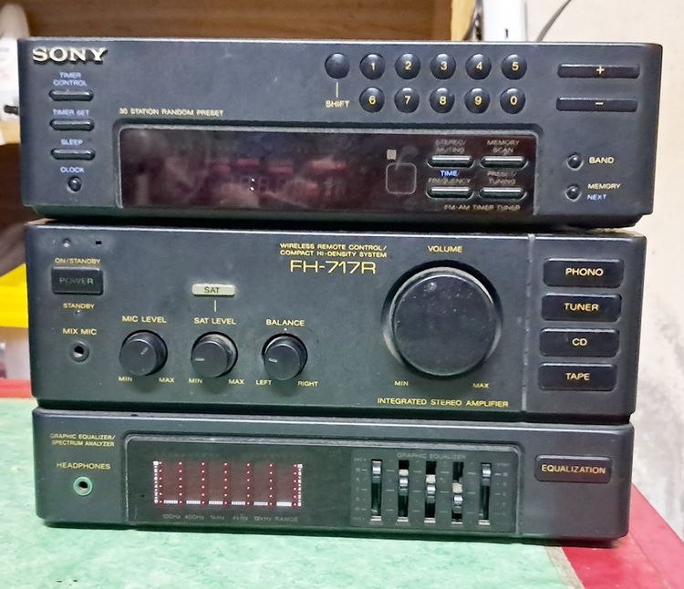 (ขายแล้ว)ขายเหมา 2 เครื่อง เครื่องเสียง Sony FH-311 และ หัว Sony FH-717R รูปที่ 7