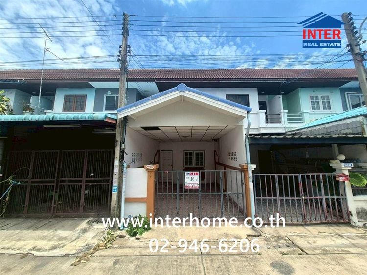 ทาวน์เฮ้าส์ 2 ชั้น 16 ตร.ว. หมู่บ้านฉัตรไพลิน ลาดหลุมแก้ว ใกล้การประปาส่วนภูมิภาคปทุมธานี โรงพยาบาลปทุมธานี ถนนเลียบคลองใหญ่ ลาดหลุมแก้ว
