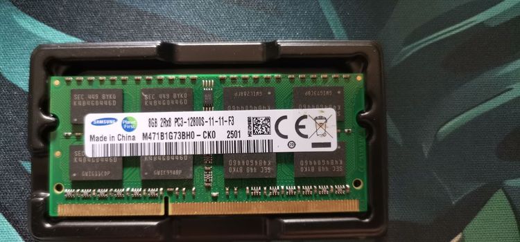 ที่เก็บข้อมูลและเมมโมรี่การ์ด แรมโน๊ตบุ๊ค samsung 8g ddr3 pc3 ( bus1600mhz )