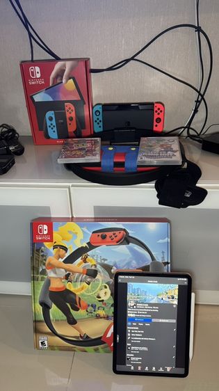 เครื่องเกมส์นินเทนโด Nintendo Switch Oled พร้อมเกม Ring Fit