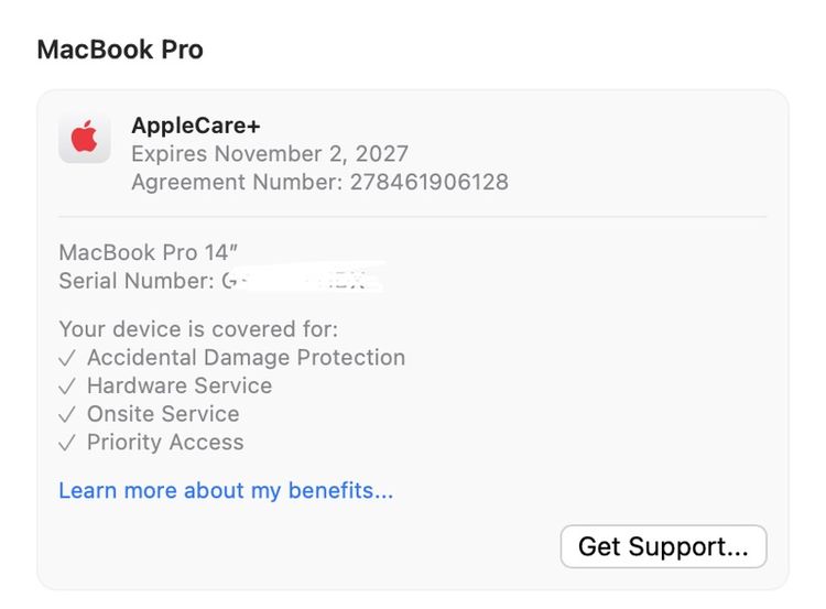 MacBook Pro 14 M3 8GB 512GB สภาพสวย apple care ยังเหลือ รูปที่ 6