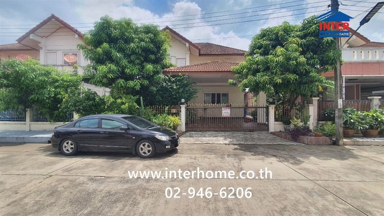 บ้านเดี่ยว 2 ชั้น 52 ตร.ว. หมู่บ้านประภาวรรณโฮม ร่มเกล้า2 ซอยบึงขวาง ถนนสุวินทวงศ์ ถนนรามคำแหง เขตมีนบุรี กรุงเทพมหานคร