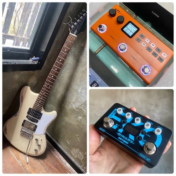 อื่นๆ กีต้าร์ไฟฟ้า กีตาร์ไฟฟ้า 24เฟรท hsh kpt pro delay save 5 preset