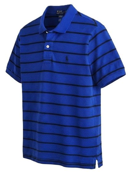 Polo By Ralph Lauren Men's Polo Blue Striped  รูปที่ 5